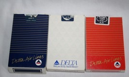 DELTA AIR LINES 3 Decks Vintage Playing Cards -Opened-  A41 - £10.19 GBP