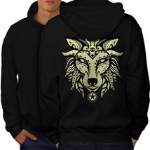 Spirit Wolf Sweatshirt Hoody Dream Animal Men Hoodie Back - £16.63 GBP