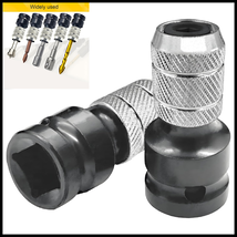 2 Adaptador De 1/2 a 1/4 Para Taladro Impacto Heavy Duty Llave Vaso Hexa... - $16.66 CAD