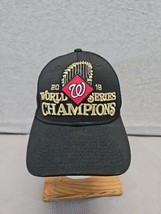 Washington Nationals Hat Cap Men Black One Size Fitted 2019 World Series... - $11.88