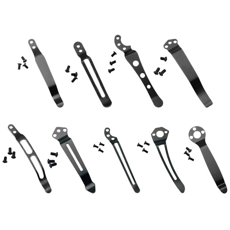 Knife Tool DIY Accessories Folding Knife Holder Stainless Steel Back Clip Pocket - £8.56 GBP+