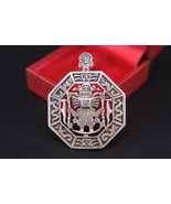 Vintage 925 Sterling Silver Peruvian Sun God, dual function; Brooch or Pendant  - $80.00