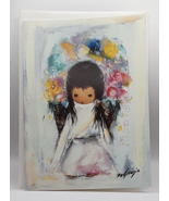 Ted De Grazia Flower Girl Vintage Blank Greeting Card Frameable Art Coll... - £9.57 GBP