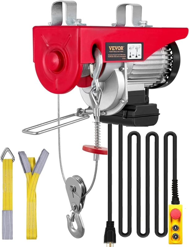 Electric Hoist with 14Ft Wired Remote Control, Electric Hoist 110 Volt w... - $170.76