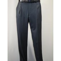 Mens Vitali Three Piece Suit Vested Sheen Sharkskin Business M3090 Navy blue image 11