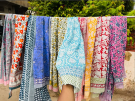 Cotton Scarf For Women Indian Floral Print Beach Wrap Cover Up Sarong - $16.06+