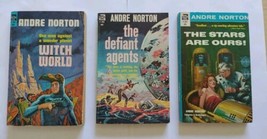 Lot Of 3 Vintage Ace Books F Series Witch World, The Defiant Agents Andre Norton - £10.25 GBP