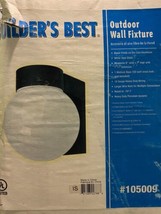 Builder’s Best Outdoor Wall Fixture Light  105009 - £9.74 GBP