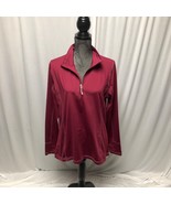 Storm Creek Activewear Sweatshirt Womens Large Burgundy Partial Zip Jacket - $18.61