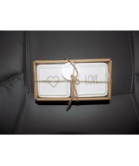 Rae Dunn Heart- Love Jewelry Box White Set of 2 Ceramic NEW - £20.09 GBP