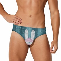 Mondxflaur Cute Rabbit Swim Briefs Sexy Swimming Trunks Quick Dry Soft Athletic - £15.97 GBP