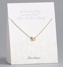 Foundations Inspiration Dove Charm Necklace 4057704 Karen Hahn Jewelry New - $12.85