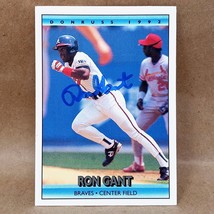 1992 Donruss #284 Ron Gant Signed AUTO Autographed Atlanta Braves Card - £3.15 GBP
