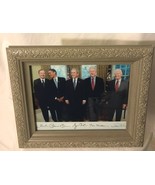 PRES GEORGE HW &amp;W BUSH BARACK OBAMA BILL CLINTON CARTER SIGNED PUBLICITY... - $474.88 MXN