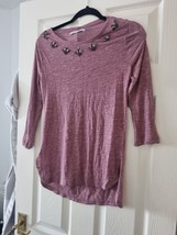 Embellished top small size 8 blouse holiday summer - £4.92 GBP