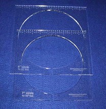 2 Piece Inside Circle Set 7&quot; &amp; 8&quot; W/rulers ~1/4&quot; Thick - Long Arm- For 1... - $45.32