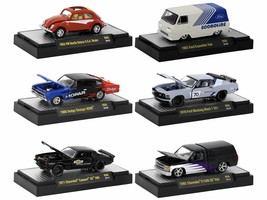 Detroit Muscle Set of 6 Cars IN DISPLAY CASES Release 66 Limited Edition 1/64 Di - £55.18 GBP