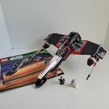 Lego Star Wars 75018 Black Stealth Starfighter Incomplete Some Minifigs ... - $70.01