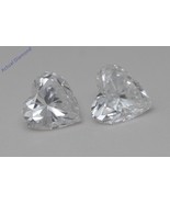 A Pair of Heart Natural Mined Loose Diamonds (1.43 Ct D-e SI1-SI2 Clarity) - $5,539.27 CAD