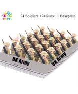 WW2 Military Building Blocks UK  Army Mini Action Figures Toy Christmas ... - $21.98