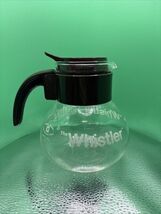 Gemco THE WHISTLER Coffee Pot GEMCO 4 Cup Glass Stove Top Kettle Carafe - $19.80
