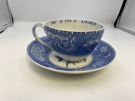 Vintage Copeland Spode CAMILLA Blue Jumbo Cup &amp; Saucer Set - £78.68 GBP