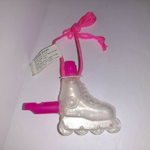 Vintage Candy Container Neon Pink Roller Blade with Necklace Chord and W... - £4.70 GBP