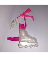 Vintage Candy Container Neon Pink Roller Blade with Necklace Chord and W... - £4.47 GBP