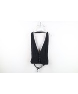 Vtg 30s 40s Rockabilly Mens OS Wool Rayon Gabardine Satin Trim Suit Vest... - $138.86 CAD