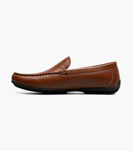 Stacy Adams Conroy Moc Toe Perf Slip-On Casual Shoes Cognac 25702-221 image 5