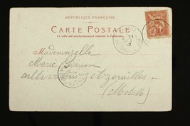 Vintage France Postcard Postal History UDB Early Cancels Paris Bourse Commerce - £5.97 GBP