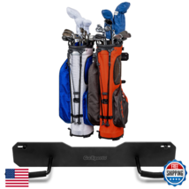 GoSports Wall Mounted Golf Bag Storage Rack - Holds 2 Golf Bags - $39.57