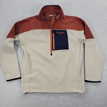 Cotopaxi Abrazo Fleece 1/2 Zip Fleece Mens Medium Colorblock Orange Blue... - $36.11