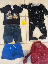 Baby Boy Clothes Lot 12M – 5pc Shirt Jeans Shorts Space Sleeper Button-Up - $27.81 CAD