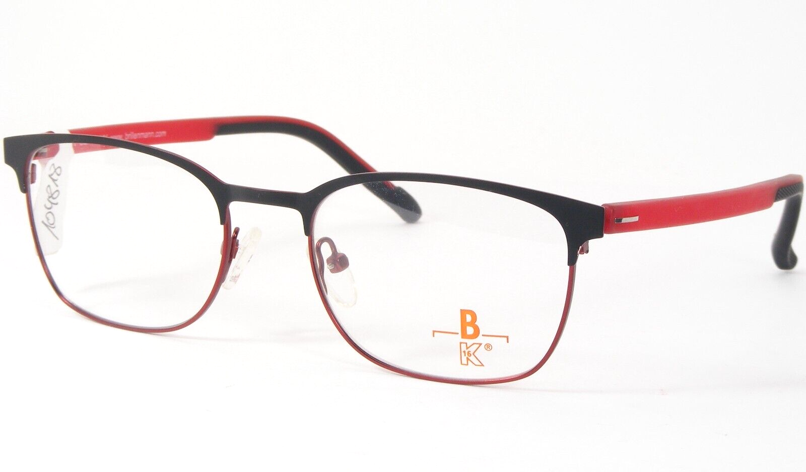 Brillenmann K16 K1412-349 Negro Mate/Caramelo Rojo Único Gafas 50-18-145mm - $98.37