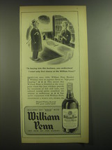 1945 William Penn Whiskey Ad - cartoon by Frank Beaven - buying into Business - £14.50 GBP
