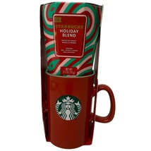 NEW Starbucks Holiday Blend Coffee and Red Mug 16oz Gift Set LIMITED EDI... - $14.24