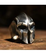 Europe and America Retro Punk Spartan Warrior Mask Mens Open Rings for C... - $22.48 CAD