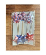 FABRIC PATRIOTIC STAR FLAG DECOR - £7.99 GBP