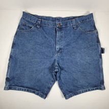 Wrangler Carpenter Jean Denim Shorts Mens Size 38 Dark Wash - $15.96