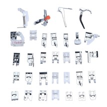 Professional Domestic 32 Pcs Sewing Machine Presser Foot Set For Brother, Babylo - £23.83 GBP