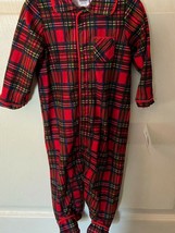 Little Me 9 Month Plaid Holiday Sleepwear Snap Front NEW* h1 - $11.99