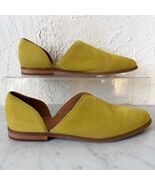 Frye &amp; Co. Fenn d&#39;Orsay Flats Women&#39;s 10 Lime Green Suede Shoes 71484 - $79.41 CAD