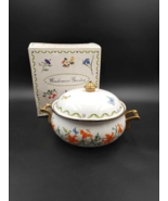 Windemere Garden Enamelware Casserole Dish Lidded Butterflies 3 quart Bo... - £19.42 GBP