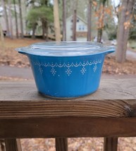 Pyrex Garland/Snowflake #473 Covered Casserole - £43.37 GBP