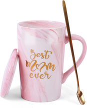 Gifts for Mom, Best Mom Ever Coffee Mugs, Gift for Women 16 Oz Marble Pi... - £12.84 GBP