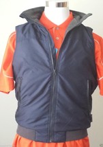 CHAPS Men Size S vest (windbreaker with fleece lining , full zip) warm NWT BLUE - £38.09 GBP