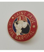 St. Paul Jr. Fire Marshal Collectible Enamel Lapel Hat Pin Minnesota - $14.65