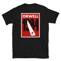 1984, Mens George Orwell, Fictional Novel Top English BIG BROTHER - £13.45 GBP+