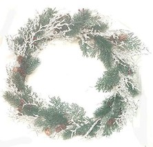 Home For ALL The Holidays 19 Inch Red Berry and Pine Cones Wreath - £31.56 GBP